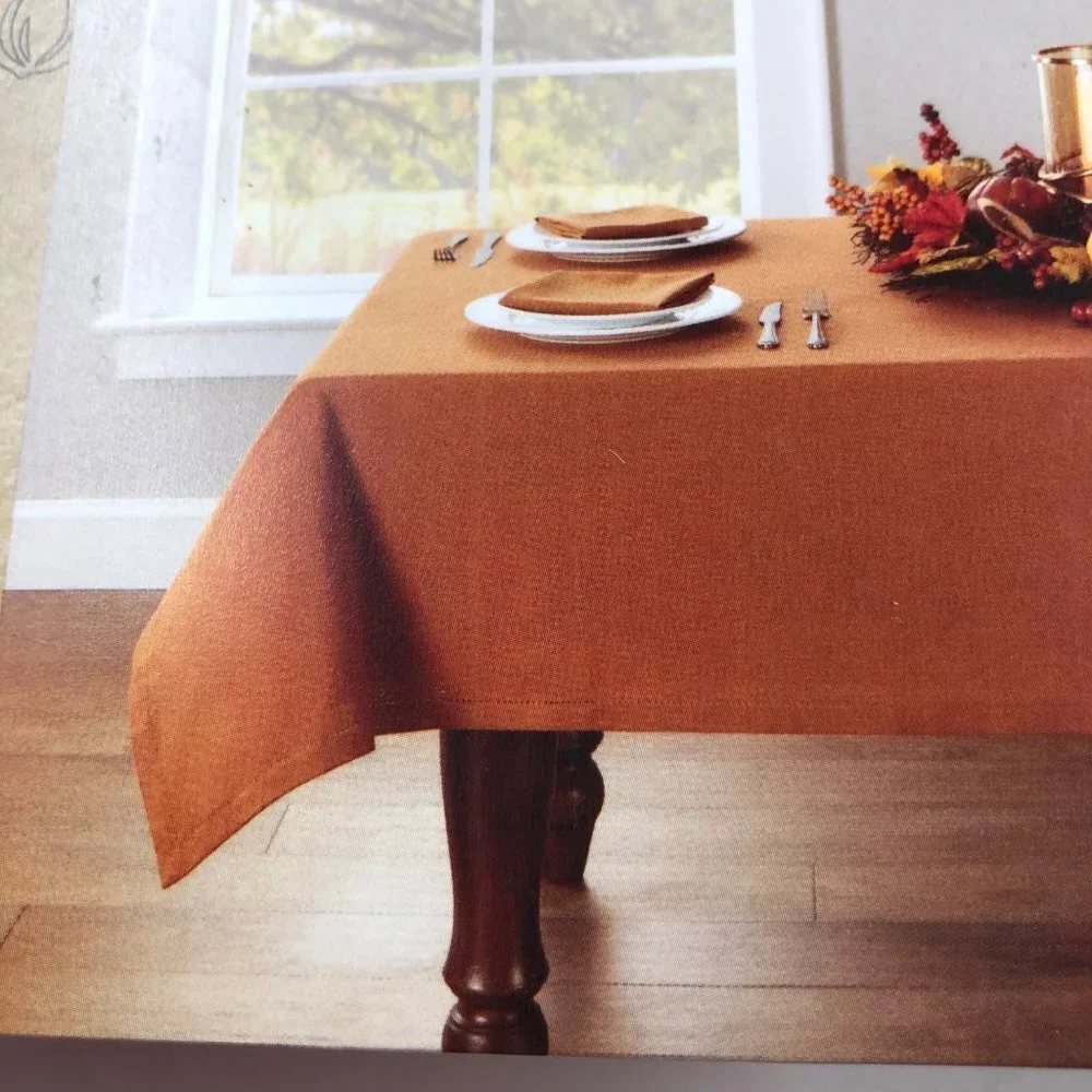 HEMSTITCH TABLE CLOTH 60x84‎ OBLONG/OVAL NEW WITH TAG